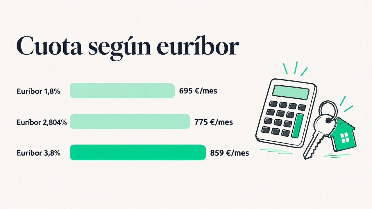 Un ejemplo: cuánto cambia la cuota si sube el euríbor — overview diagram